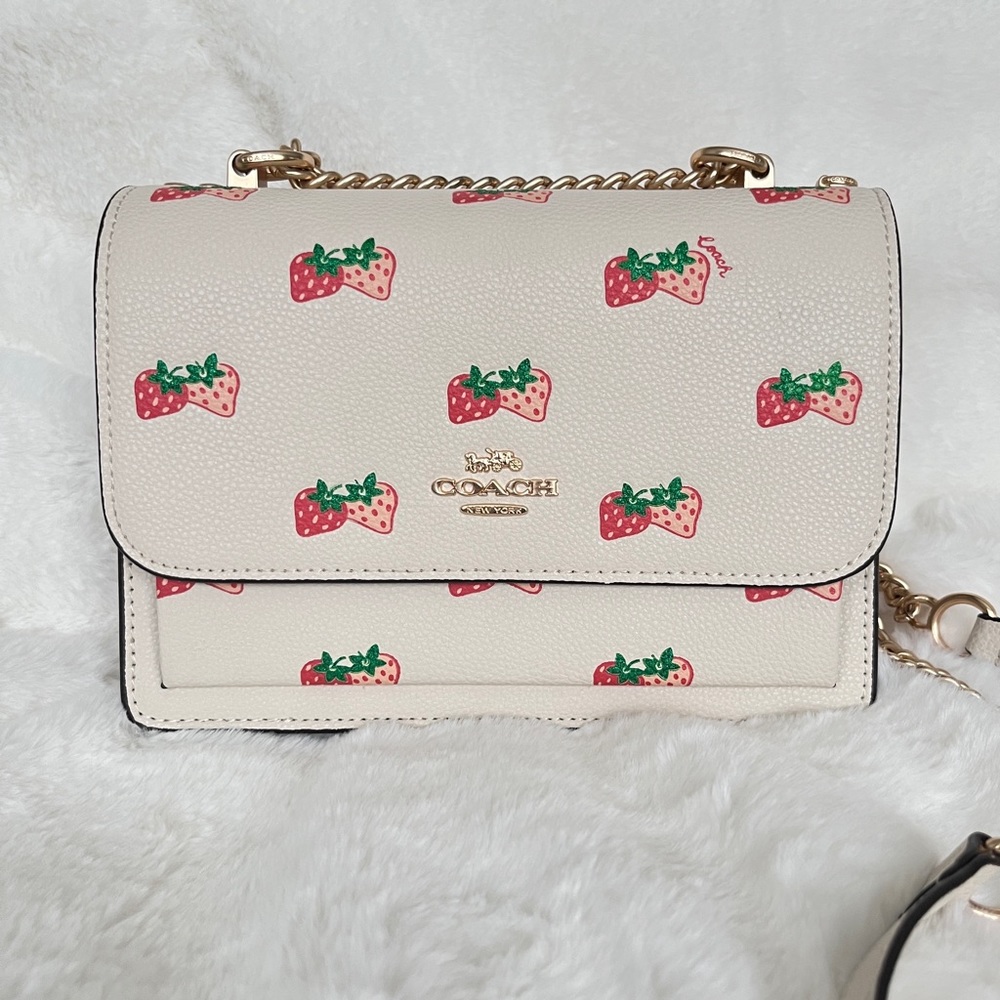 Coach Klare Strawberry Print Crossbody Bag